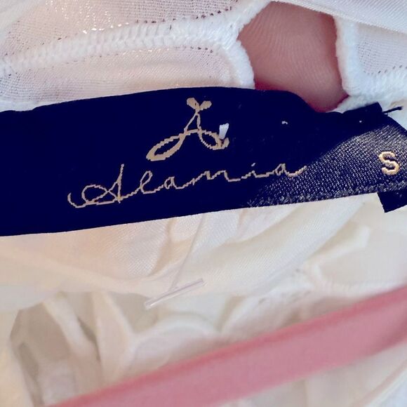 Alania White 3D floral Lace Dress size S - Picture 6 of 6